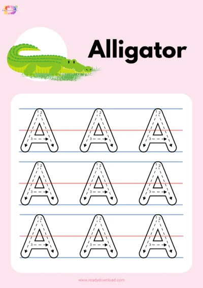 uppercase tracing big As
